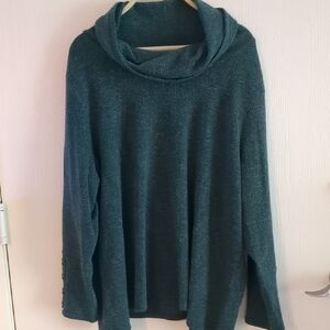 Cozy Green Women's Sweater Size 2x